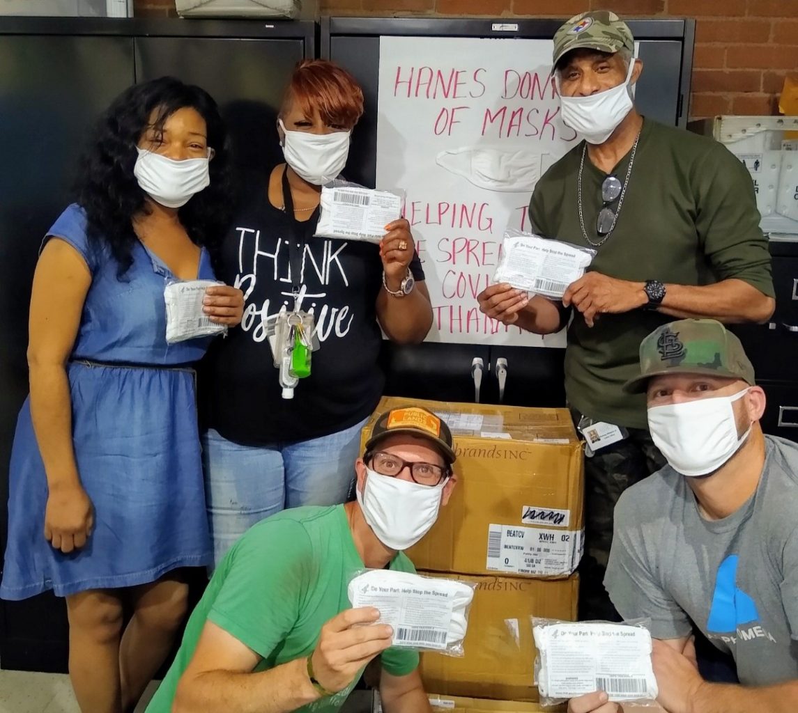 Hanes Face Mask Donation - Pittsburgh Mercy's Operation Safety Net
