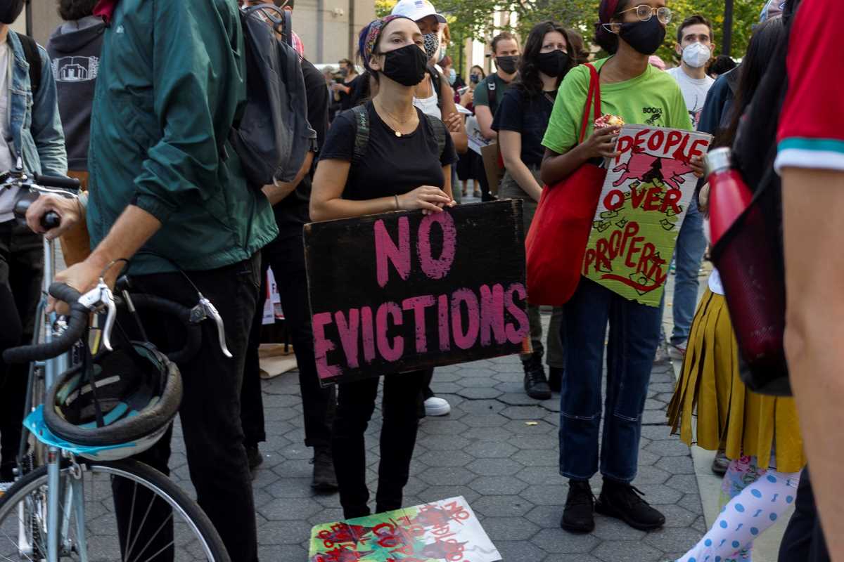 No evictions